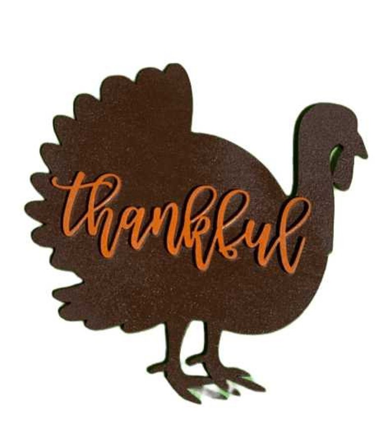 Thankful Turkey Interchangeable welcome sign cutouts designs attachments pieces seasonal porch signs seasonal seasons extra shapes