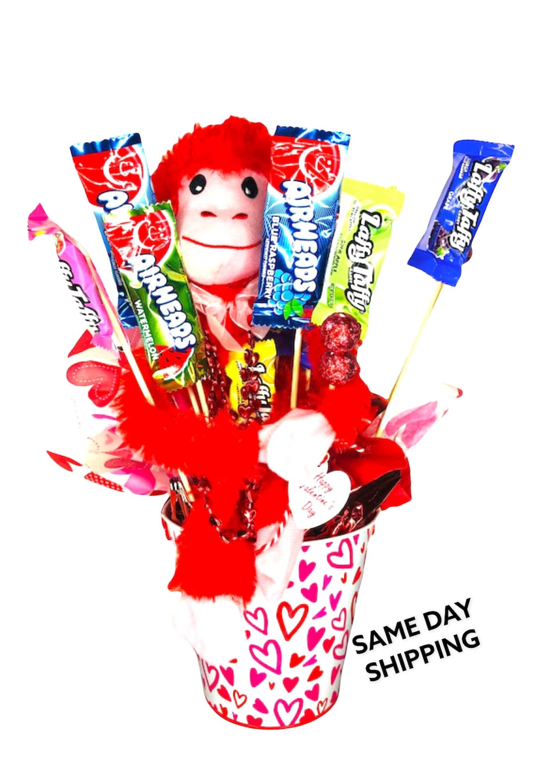 Candy Gift Basket Happy Birthday Congrats Cute Gift Etsy