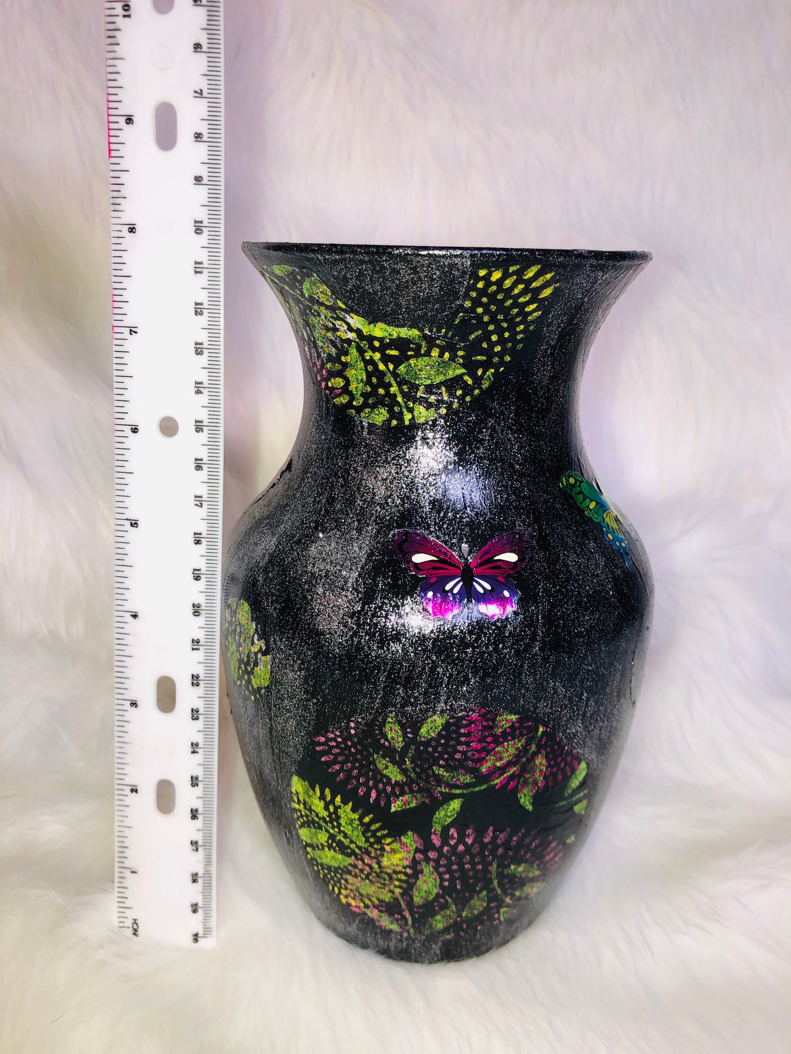 etsy black vase