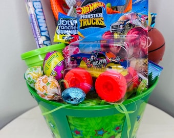 Boy's Easter Basket | Hot Wheels Monster Truck, Candy Filled