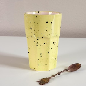 Oversized Colorful Ceramic Mug | Large Kitchen Coffee Cup | Handmade Breakfast Table Drinkware | Statement Office Mug