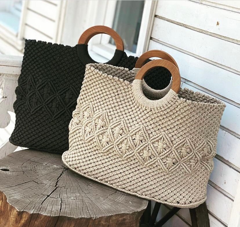 Macrame handbags sale