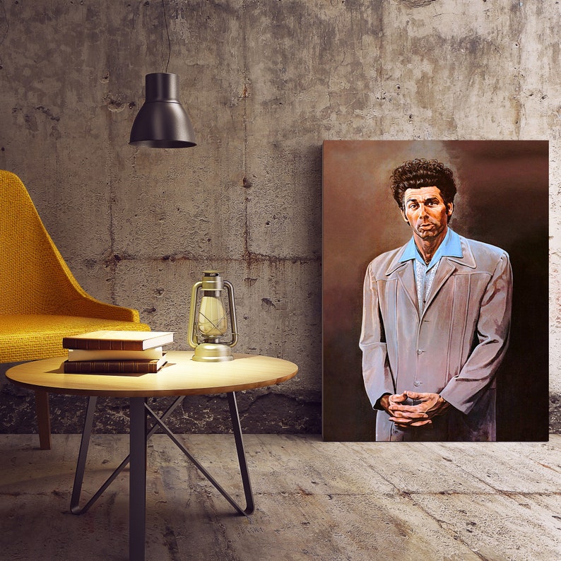 The kramer Painting Canvas Print Cosmo Kramer in Etsy