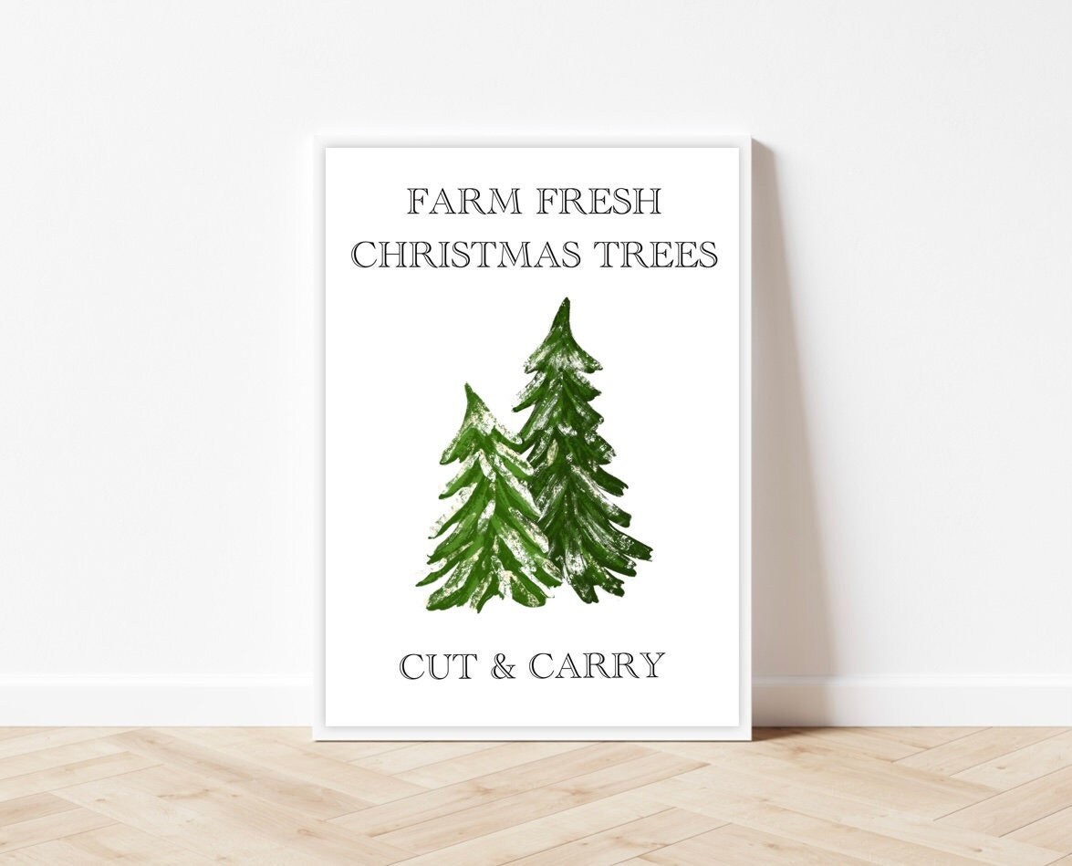 christmas-trees-farm-fresh-17-5-x-23-5-framed-christmas-wall-decor-art-print-sign