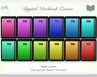 Bright Notebook Covers: Digital Download