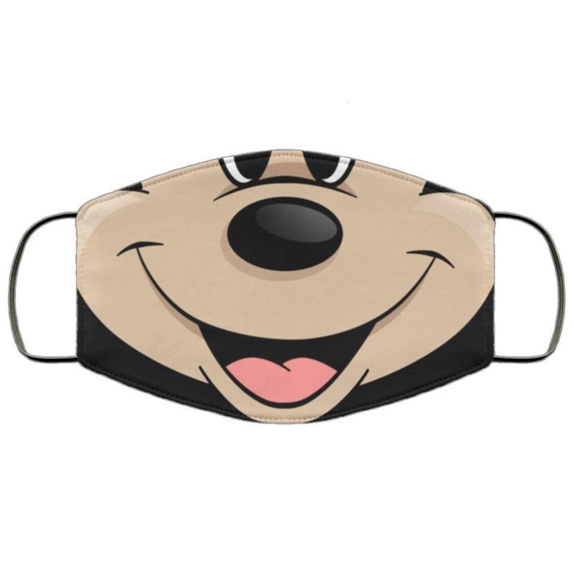 Mickey Mouse Face Mask Unisex 3 Layer FaceMaskAdult Kid Face Etsy