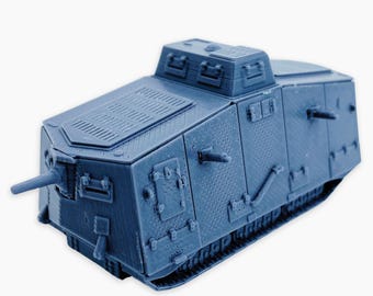 A7V, Model Kit: WWI German Heavy Tank Miniature Model