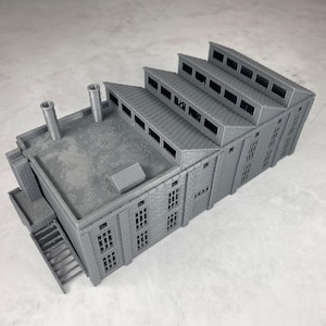 工場建物、半組み立てミニチュア：第二次世界大戦の都市風景地形モデル
