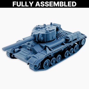 Valentine IX Tank Miniature: British 6-Pounder, Wargaming Model