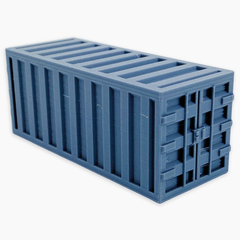 20ft Cargo Container, Fully Assembled Miniature: Modern Era Industrial ...