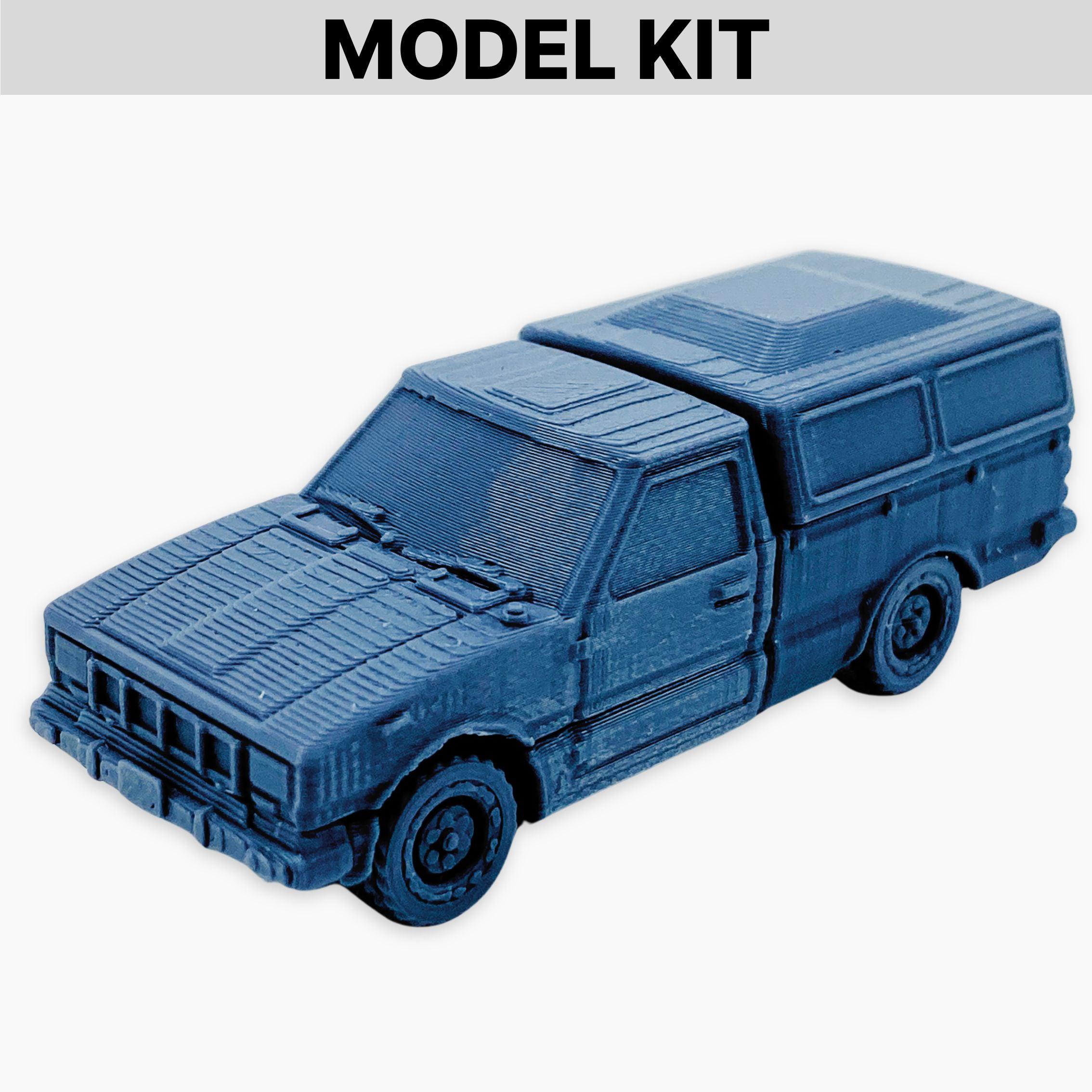 1980s Toyota Pickup (canopy), Model Kit Miniature: Classic Vintage