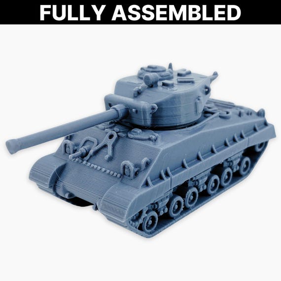 Sherman M4A3(76)W HVSS (sandshields), Fully Assembled: WWII