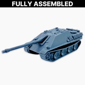 Jagdpanther (late), Fully Assembled Miniature: WWII German Tank Destroyer Model