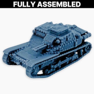 CV-35 M, miniature entièrement assemblée : modèle de tankette italienne de la Seconde Guerre mondiale