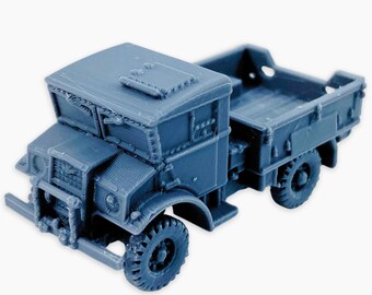 CMP 15 CWT, Fully Assembled: WWII Canadian Military Truck Model, Allied Utility Transport Vehicle, Wargaming Miniature Replica