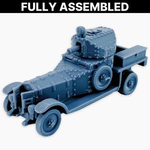 Rolls Royce Mk I 1920 Pattern (RAF turret), Fully Assembled: Interwar British Armored Car, RAF Variant Military Vehicle, Wargaming Miniature