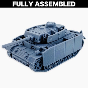 Panzer III Ausf. M (schürzen), Fully Assembled Miniature: WWII German Medium Tank Model