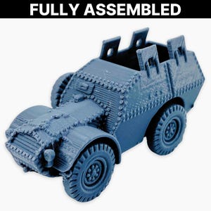 Fiat SPA Autoprotetto S37 (protections de roue de secours), miniature entièrement assemblée : modèle de transport de troupes blindé italien de la Seconde Guerre mondiale