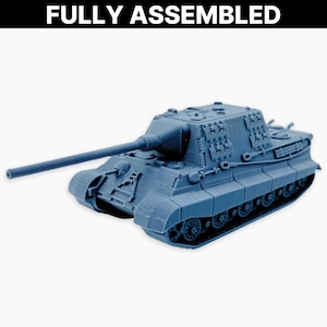 Jagdtiger, Fully Assembled: WWII German Heavy Tank Destroyer Model, Wehrmacht Super Heavy Armored Vehicle, Late War Beast, Wargaming Mini