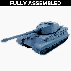 Tiger II Miniature: Fully Assembled German Heavy Tank Model