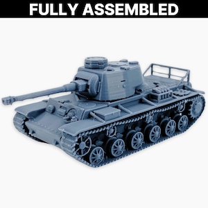 Panzerkampfwagen KV-2 756 (r), Fully Assembled Miniature: WWII German Heavy Tank Model