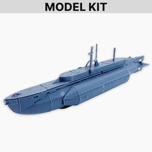 X-Craft Submarine, Model Kit: WWII British Mini Submarine, Midget Attack Submarine, Allied Naval Wargaming Miniature