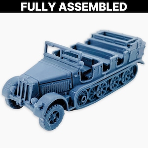 Assembled Sd.Kfz. 7 Miniature: WWII German Half-Track Model