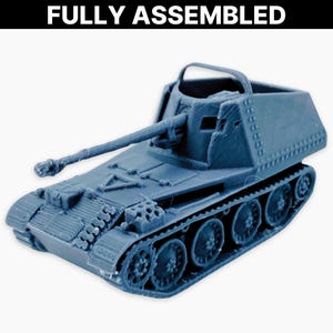 Marder III, Fully Assembled: WWII German Tank Destroyer, 7.5cm Pak Armed Panzerjäger, Early War Anti-Tank Vehicle, Wargaming Miniature
