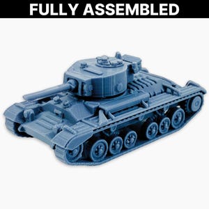 Valentine III Tank Miniature: Assembled WWII British Infantry Model