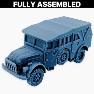 Steyr 1500A (covered), Fully Assembled Miniature: WWII German Military Truck Model
