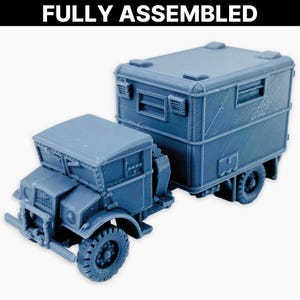 CMP 3t C60L (ambulance), Fully Assembled: WWII Canadian Military Ambulance Truck Model, Allied Medical Transport Vehicle, Wargaming Mini