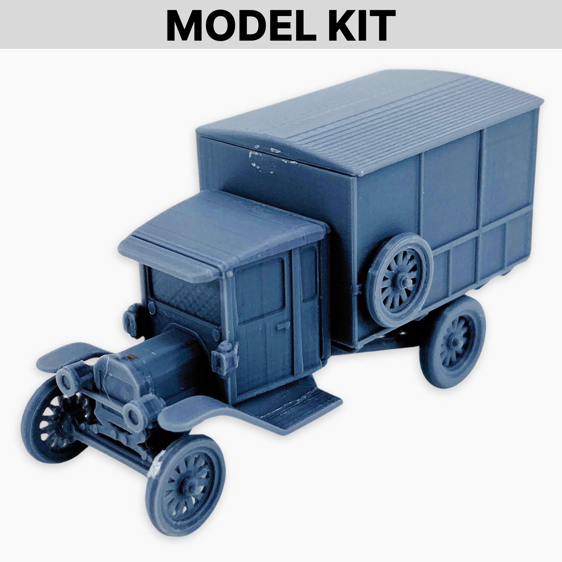 Ford Model T delivery truck フォードモデル 1/18 Ford Model TT (box Back), Model Kit: WWI American Utility Vehicle