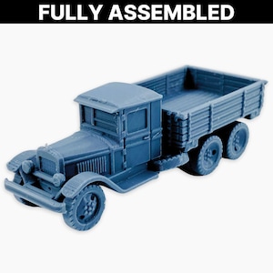 ZIS-6 (pre-war), Fully Assembled: Soviet 6x4 Truck, Early Pre-War Military Transport Vehicle, Red Army Wargaming Miniature