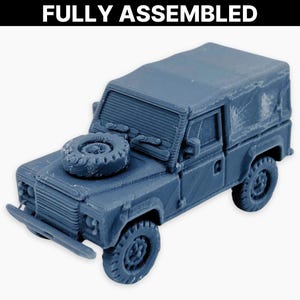 Land Rover 90 (descapotable), miniatura completamente ensamblada: modelo de vehículo utilitario británico moderno
