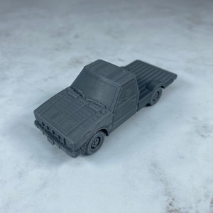 1980s Truck (flatbed), Model Kit Miniature: Classic Vintage Truck Model