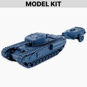 Churchill Crocodile Tank Model Kit: WWII vlammenwerper