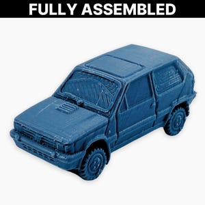 Fiat Panda Miniature Model Car: Fully Assembled Diorama Scale Model