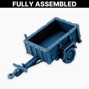 Windsor-aanhangwagen, volledig gemonteerd miniatuur: klassiek vintage aanhangermodel