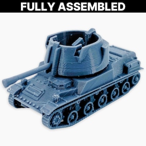 Landsverk L-62 Anti II, Fully Assembled Miniature: WWII Swedish Armored Vehicle Model