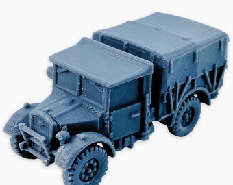 Fordson WOT2F (covered), Fully Assembled Miniature: WWII British Military Truck Model