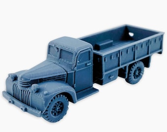 Chevrolet 1543 3t GS, Fully Assembled: WWII Era Utility Vehicle Model, Canadian Scale Replica, Military Transport Model