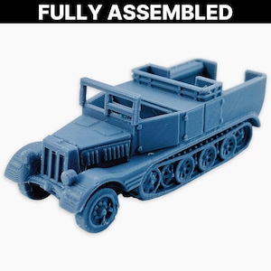 Assembled Sd.Kfz. 11 Miniature Model: WWII German Half-Track