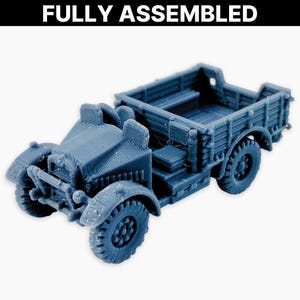 Morris CS8, miniature entièrement assemblée : modèle de camion militaire britannique de la Seconde Guerre mondiale