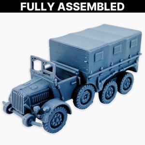 Rába 38 M Botond II (afgedekt), volledig gemonteerd miniatuur: Hongaars militair vrachtwagenmodel WO II