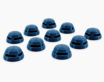 Verdun Observation Domes Set, Fully Assembled: WWI French Fortification Miniatures, Fortress Observation Posts, Wargaming Terrain Accessory