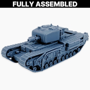 Churchill IV AVRE (demi-gardes), miniature entièrement assemblée : modèle de char d&#39;assaut britannique de la Seconde Guerre mondiale