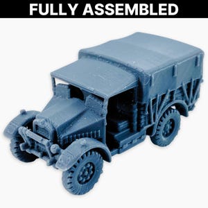 Morris CS8 (entièrement couvert), miniature entièrement assemblée : modèle de camion militaire léger britannique de la Seconde Guerre mondiale