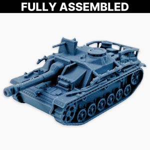 StuH 42 (rails), volledig gemonteerd: Duitse Sturmhaubitze 42-aanvalshouwitser uit WO II met railpantser, infanterieondersteuningsvoertuig, oorlogsminiatuur