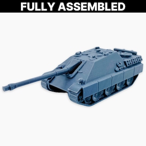 Jagdpanther (late schürzen), Fully Assembled Miniature: WWII German Tank Destroyer Model