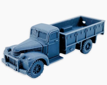 Chevrolet 1543 3t GS (bar), w pełni zmontowany: model pojazdu użytkowego z czasów II wojny światowej, replika w skali kanadyjskiej, model transportu wojskowego